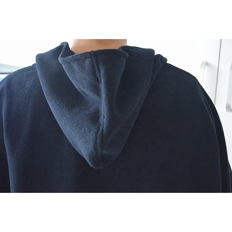 Wholesale Cheap Black 100%Cotton Hooded poncho towel surf