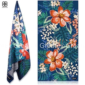 Premium hot sale rectangular sweat microfiber beach towel