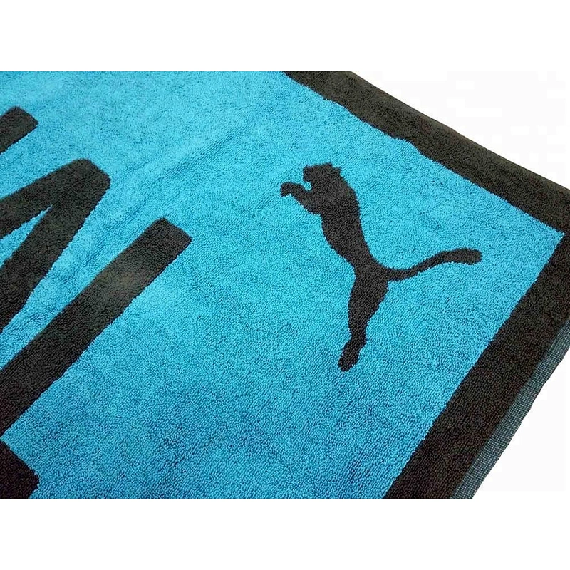 High quality Custom Logo Jacquard towel designs 100% cotton beach towels