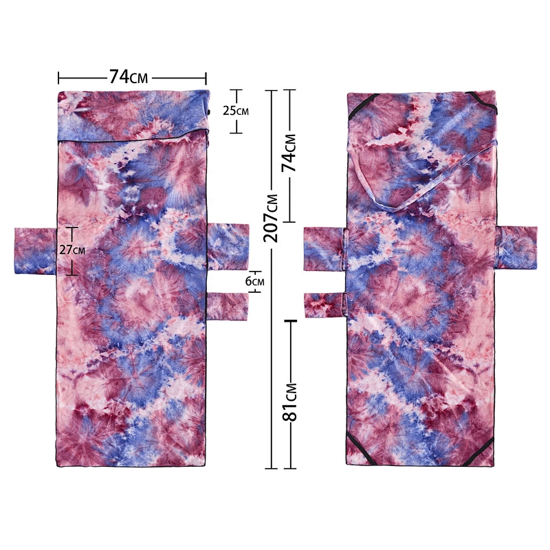 Amazon Hot sale 600g fancy designed tie dyed cheap Microfiber beach towels chair cover