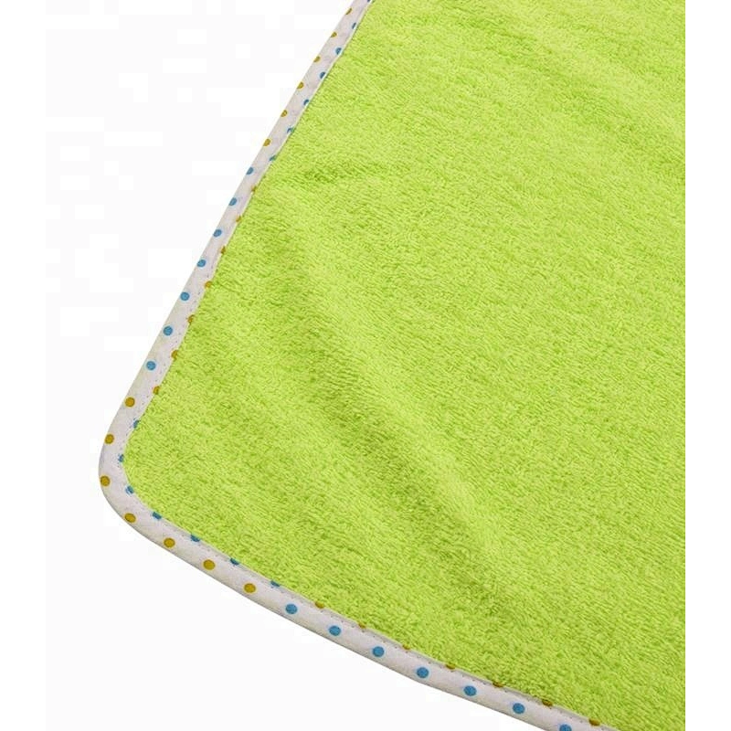 Cute Cartoon Terry cloth Poncho Frog Hooded towels for baby