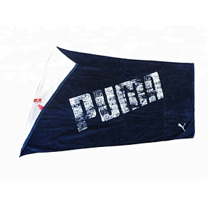 Luxury Customized logo print Black and white beach towels