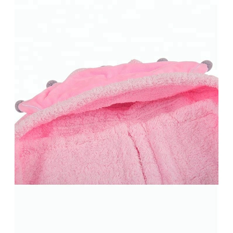 Best sell personalised pinky luxury cotton hooded towel baby