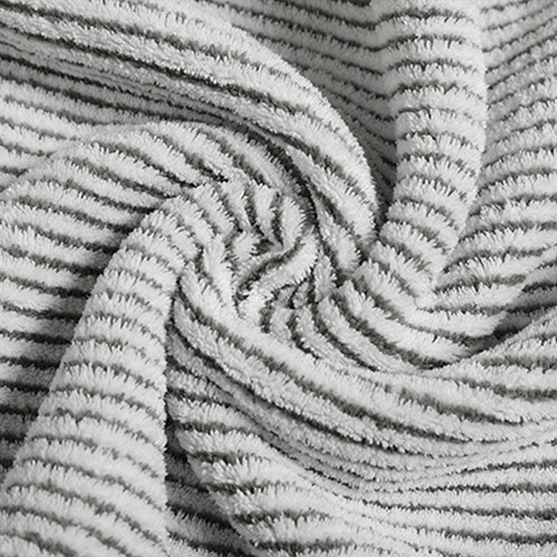 White&black strip hair towel wrap around towel for woman with supper absorbent