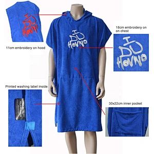 Wholesale Custom Cotton Terrycloth cheap microfiber printed poncho towel for adults