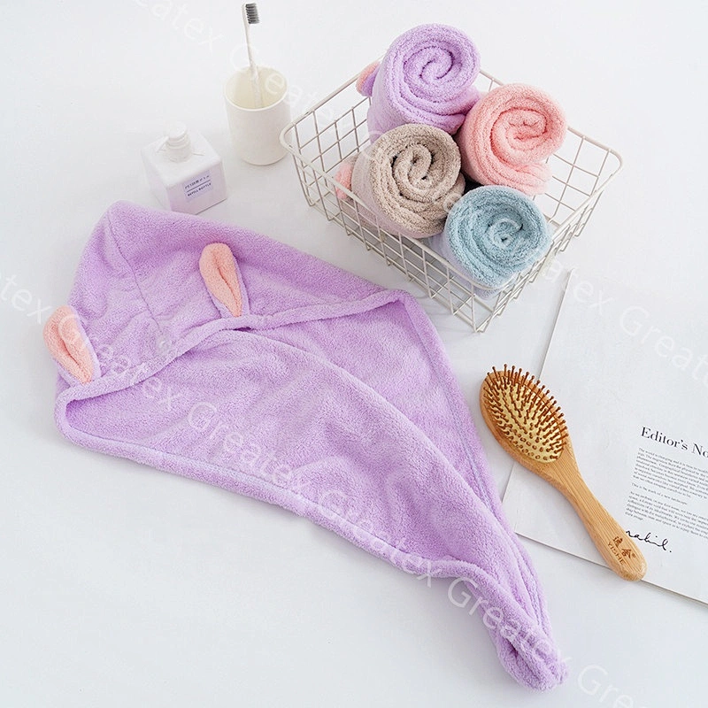 New arrival super cute animal pattern rapid dry hair towel turban