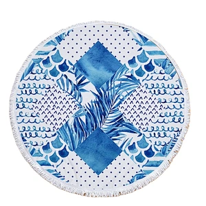 Wholesale high quality digital print round beach towel