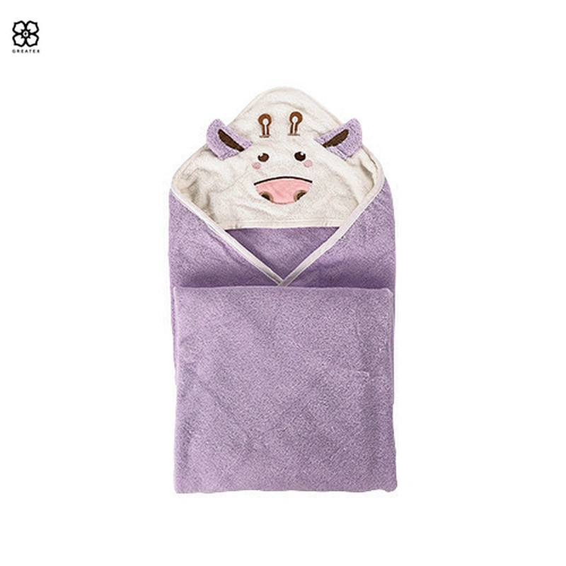 Standard simper plain dyed multi-colors hooded washcloth bath towel