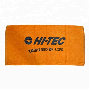 High quality Gym Logo jacquard sport towel cotton