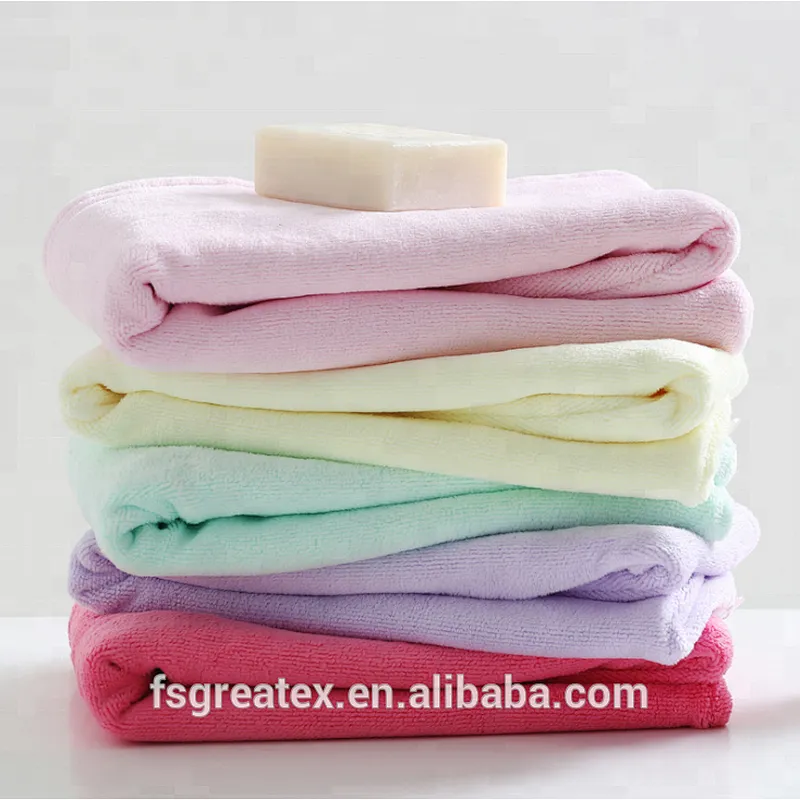 Cheap Drying Bright violet microfiber hair cap