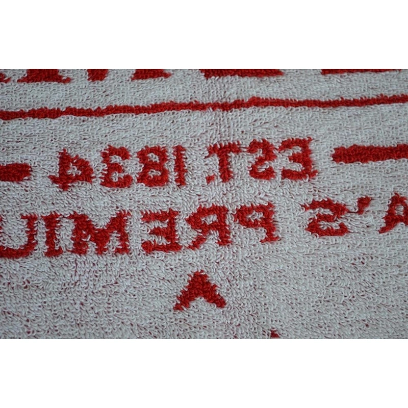Beer bar Cotton velour Woven logo custom golf towel