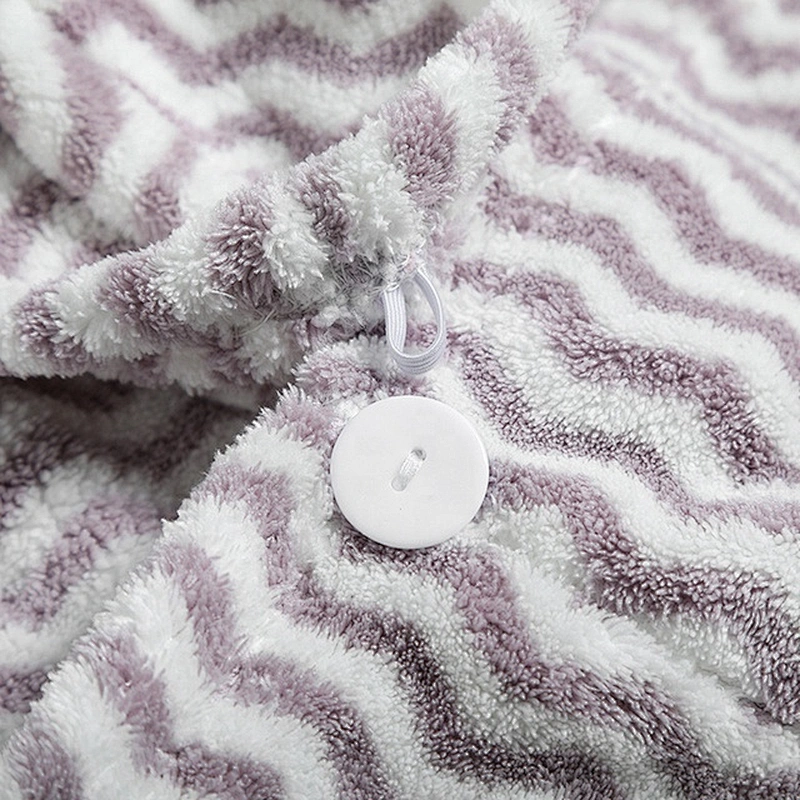 White&Pink strip terry cloth hair towel for custom designs and super absorbent