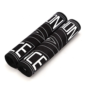 Black Logo Print Custom microfiber gym towel