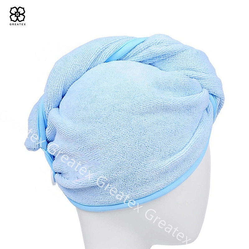 High quality super absorbency quick-dry microfiber turban hair towel