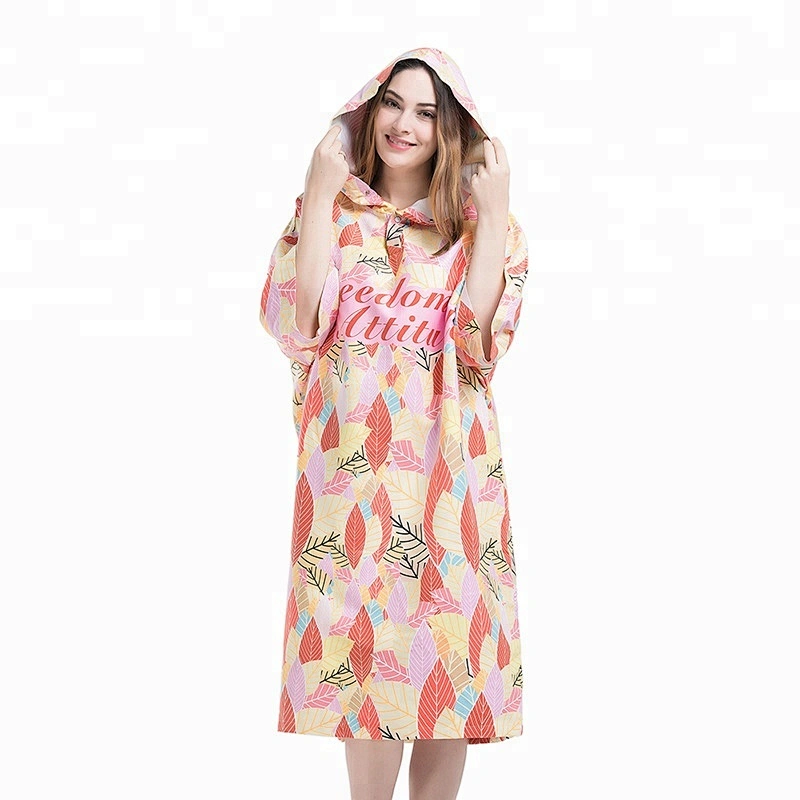 Hooded Beach surf Custom designed lady poncho