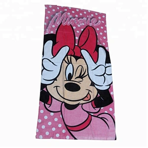 Cotton Velour Printed Cartoon lightweight beach towels