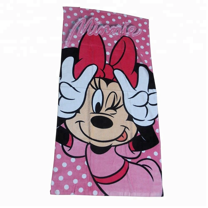 Cotton Velour Printed Cartoon lightweight beach towels