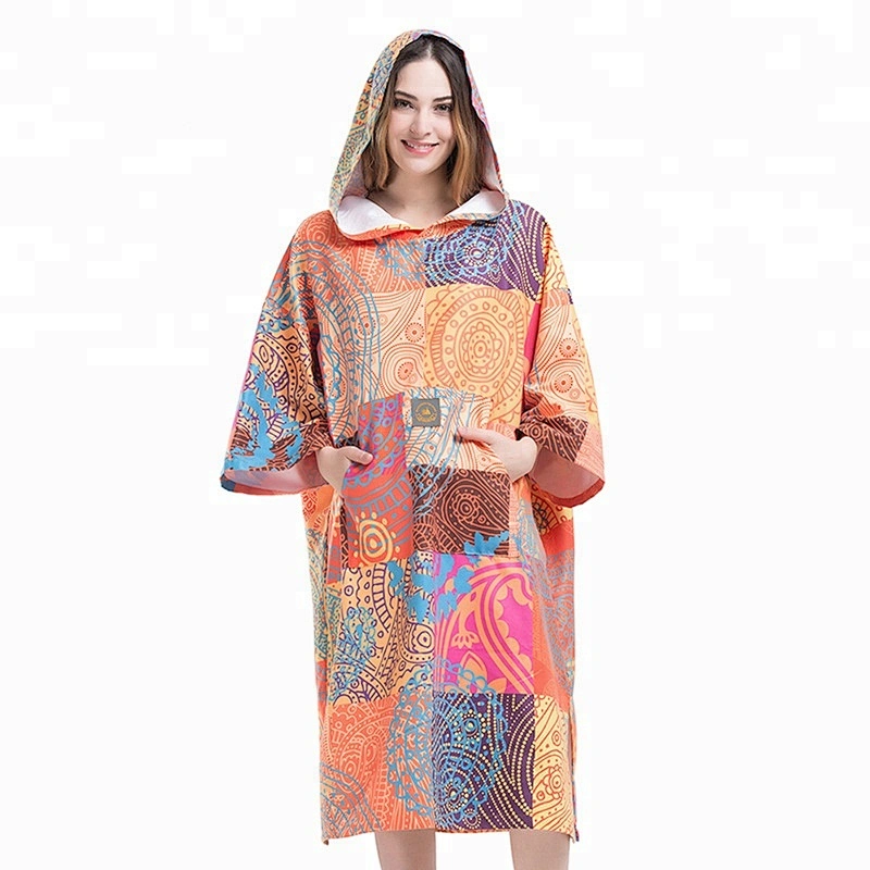 Fashionable Knitted Lady custom surf poncho