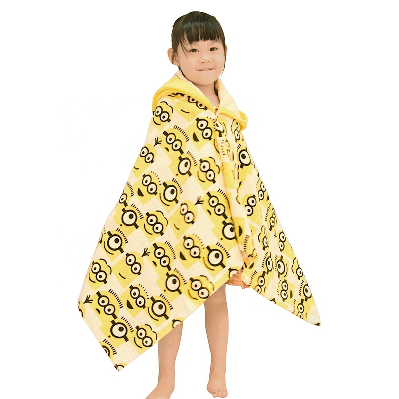 Custom Cotton poncho Bath hooded baby towel