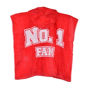 Cute Custom Printed 100% cotton  hooded poncho beach towel for kids