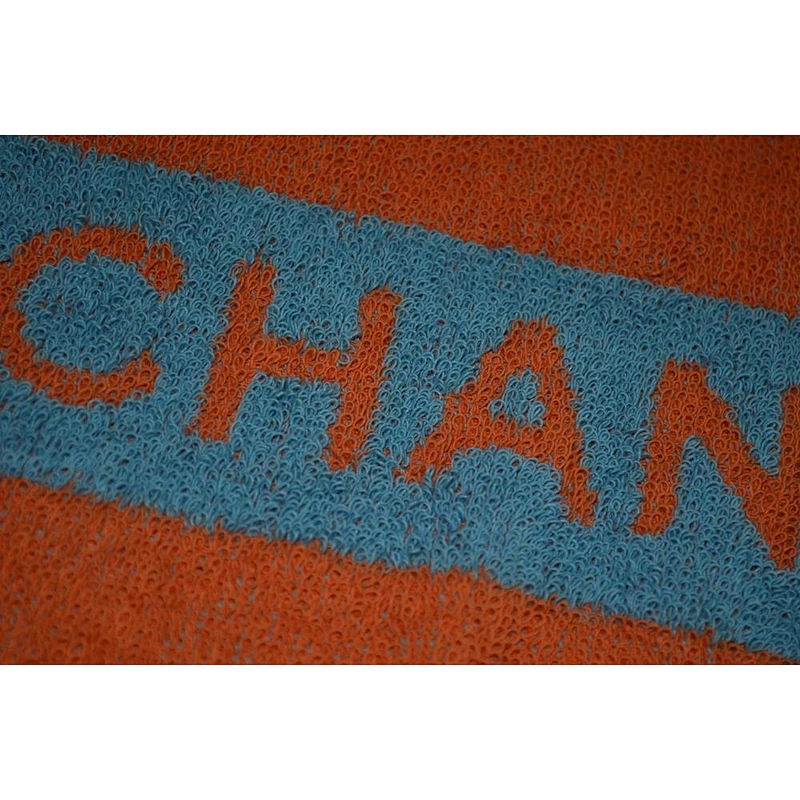 Luxury brand Woven logo cotton custom hand towel