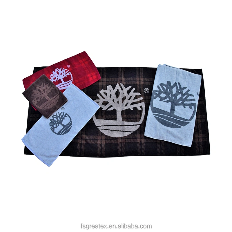 Extra large Cotton Terry Logo Jacquard towel