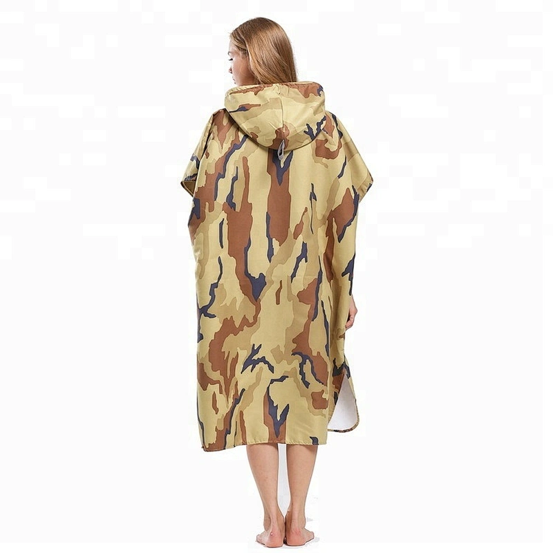 Adult Printed Hooded Surfing microfiber poncho