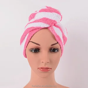 Cotton Stripe Therapy Turban Dry hair towel