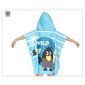 Hot children cute cartoon hooded cloak beach robe