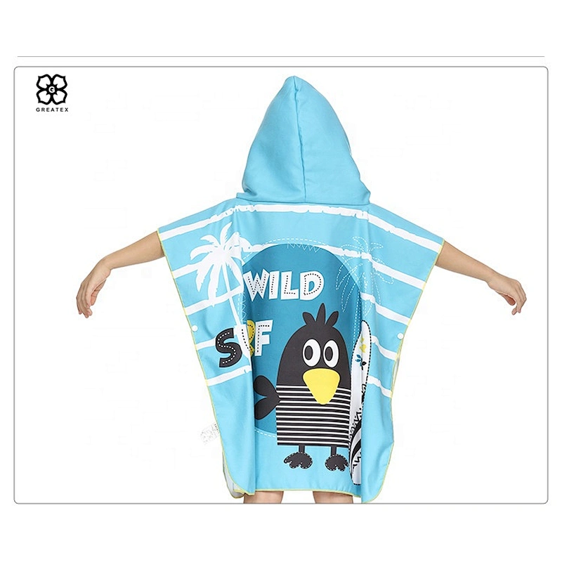 Hot children cute cartoon hooded cloak beach robe