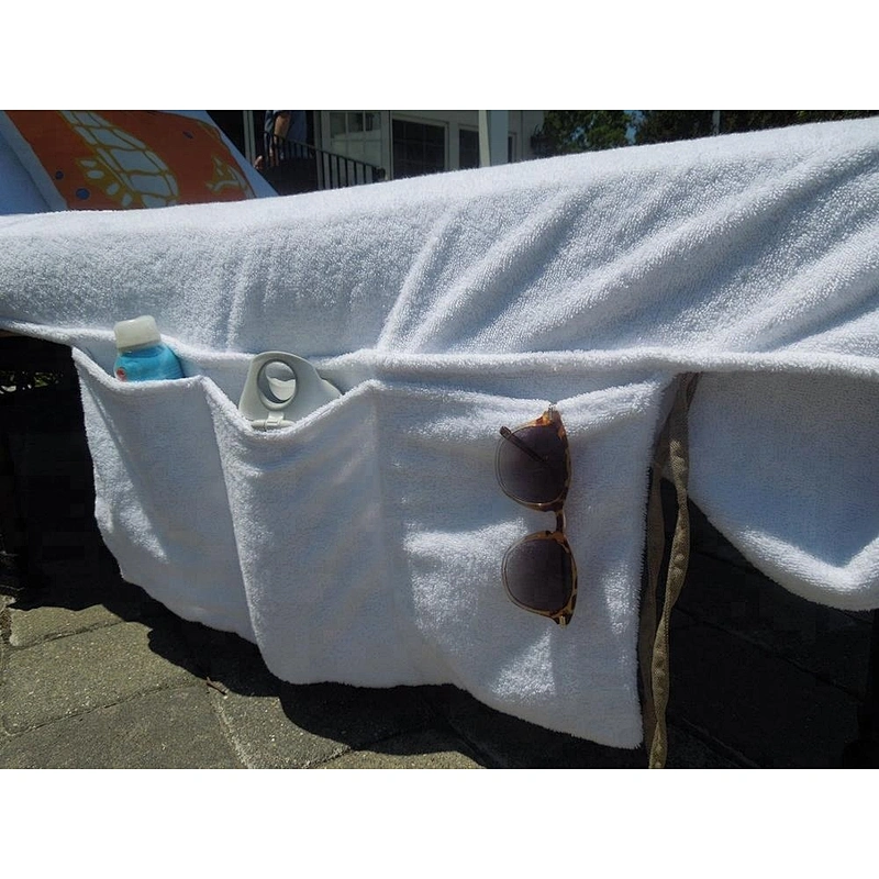 Plain terry Bright colored Lounge beach chair towel