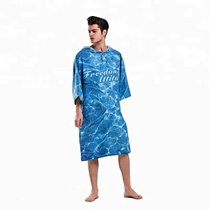 Digital print Swimming microfiber towel surf poncho