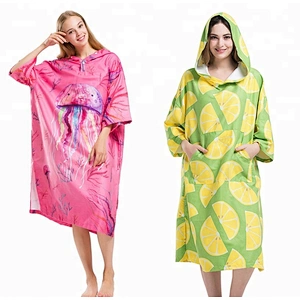 Colorful designed Girls Beach Changing Robe