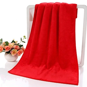 Super softness Solid color microfiber towel fabric with 420gsm for car wash