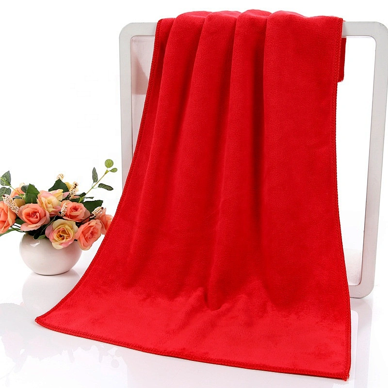 Super softness Solid color microfiber towel fabric with 420gsm for car wash