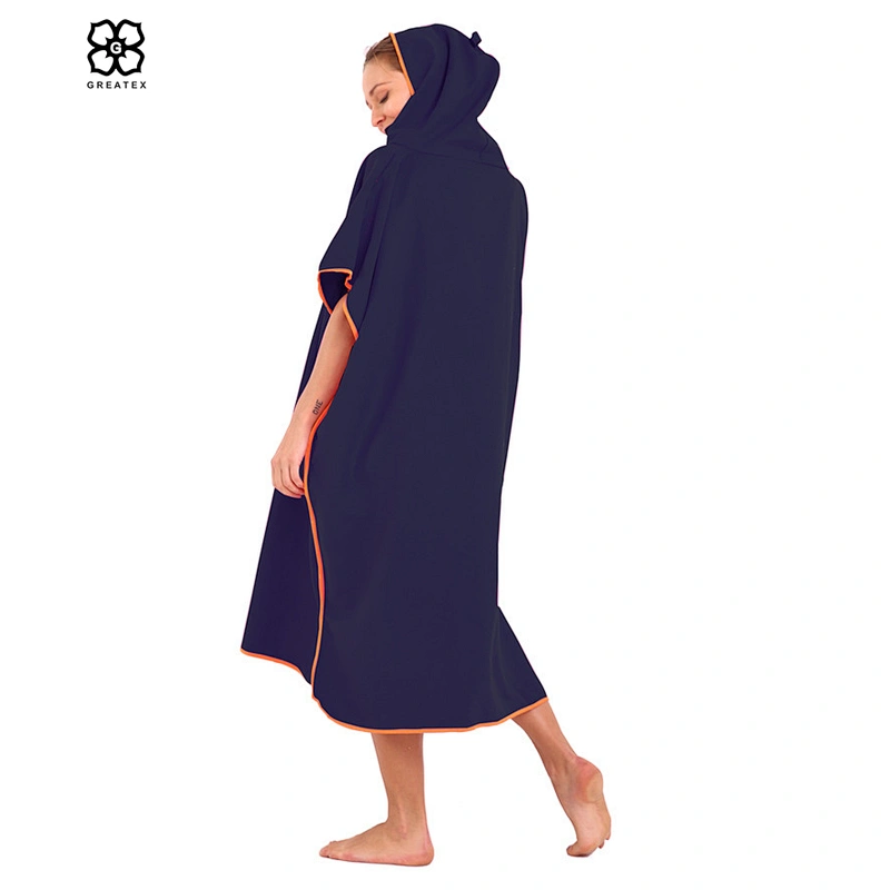 Chinese suppliers offer personalized custom logo surfing hooded poncho robe