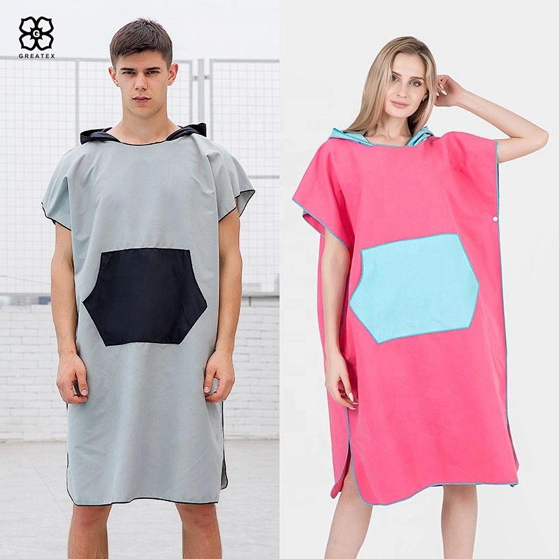 New arrival simple and unisex microfiber changing poncho towel