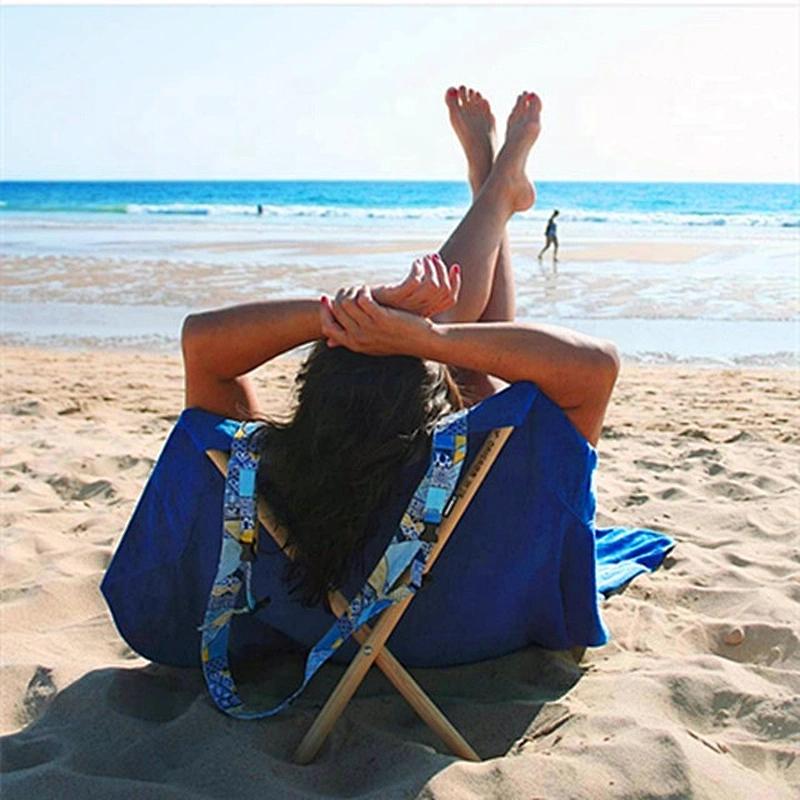 Microfiber custom printing retangular beach towel chair cover
