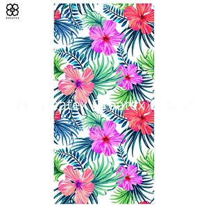 Ins style popular tropical style printing rectangular towel beach towel