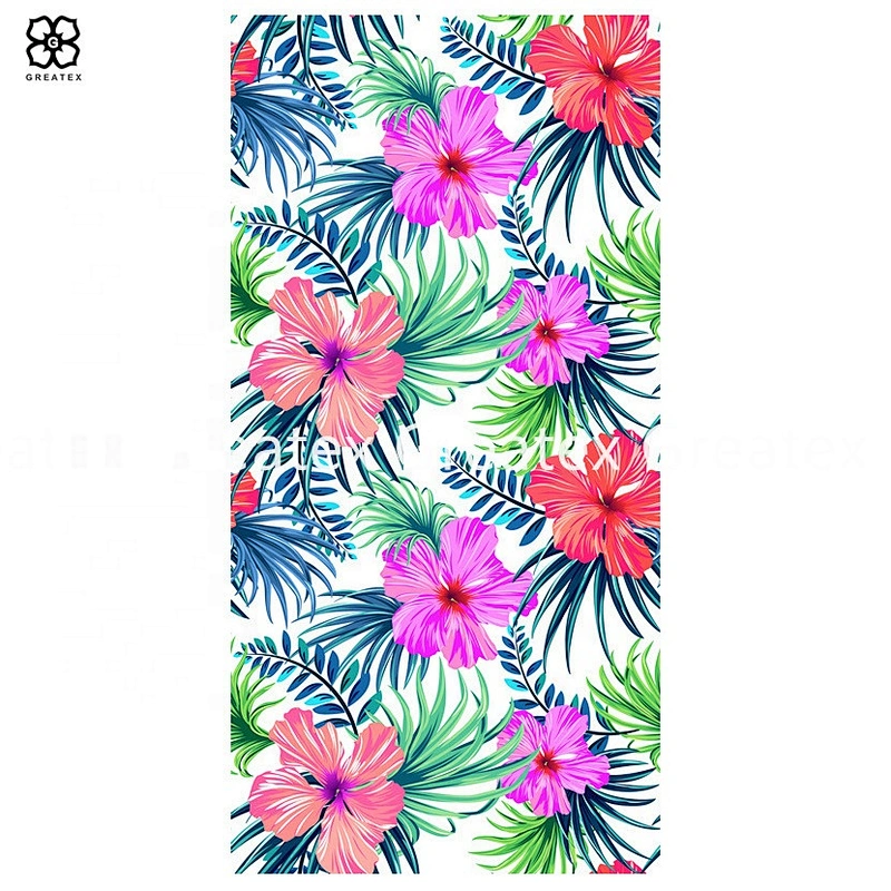 Ins style popular tropical style printing rectangular towel beach towel