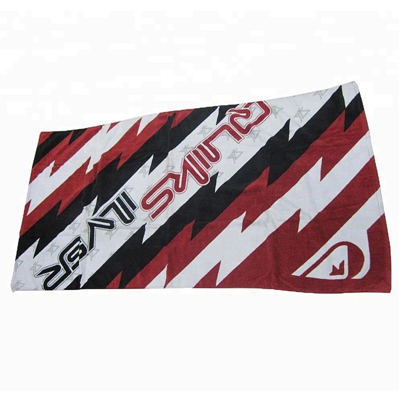 Promotional Custom popular monogrammed Printed brand bath towel