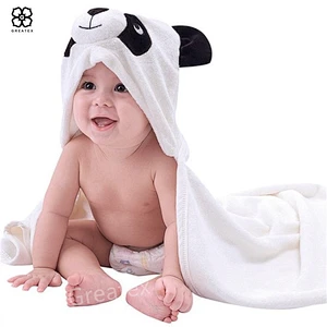 2020 hot sale 100% terry cotton quick-dry kids baby hooded towels