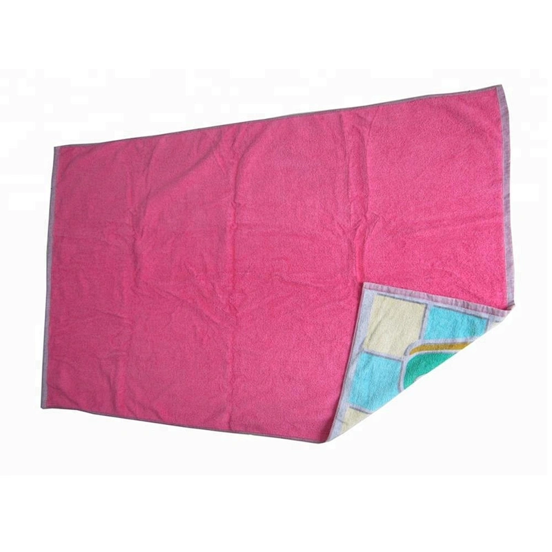 Big Custom Brand Double sided printing cotton beach towel