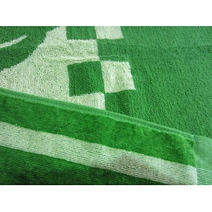 Wholesale Summer 100% cotton green  beach towel with cheap price for sale