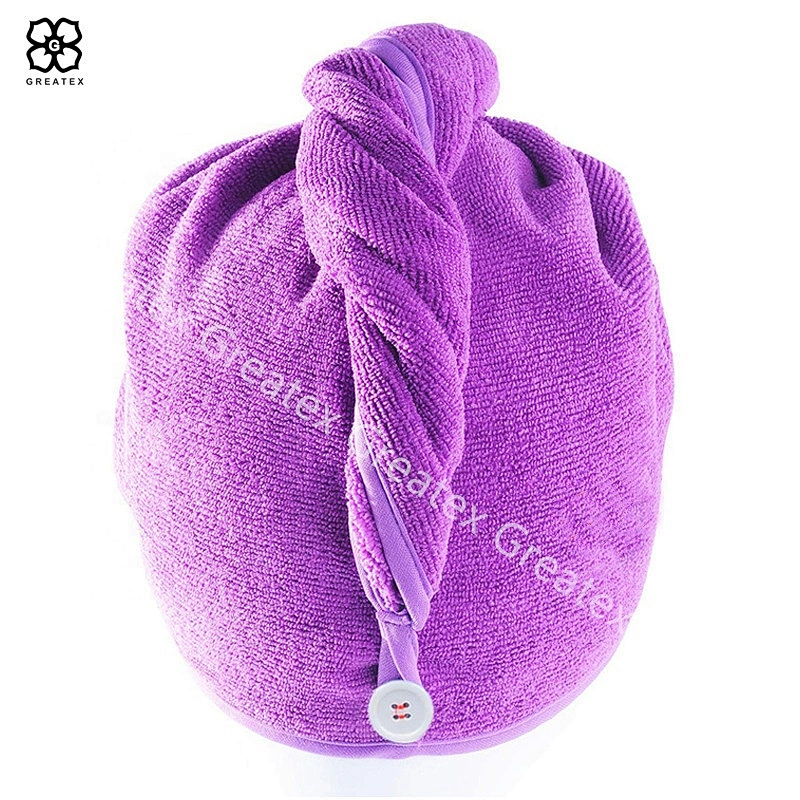 High quality super absorbency quick-dry microfiber turban hair towel