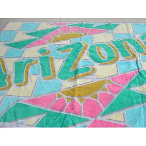 Big Custom Brand Double sided printing cotton beach towel