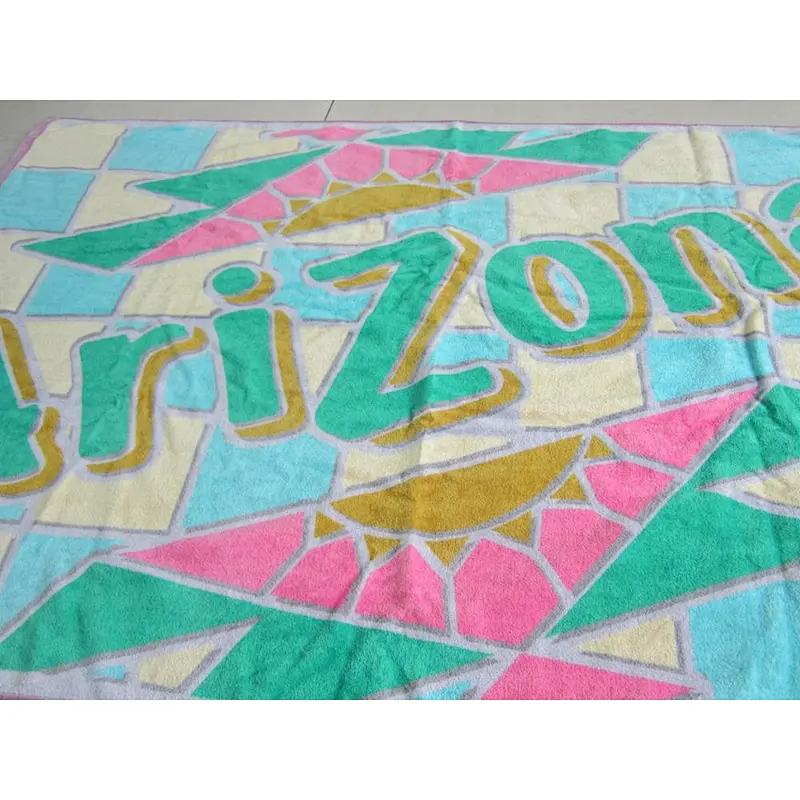 Big Custom Brand Double sided printing cotton beach towel