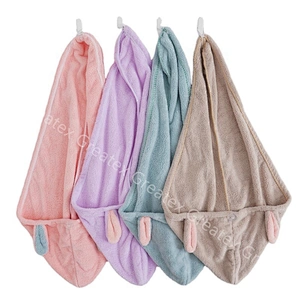 New arrival super cute animal pattern rapid dry hair towel turban