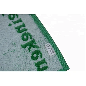 Beer promotion logo Jacquard terry bar towel cotton