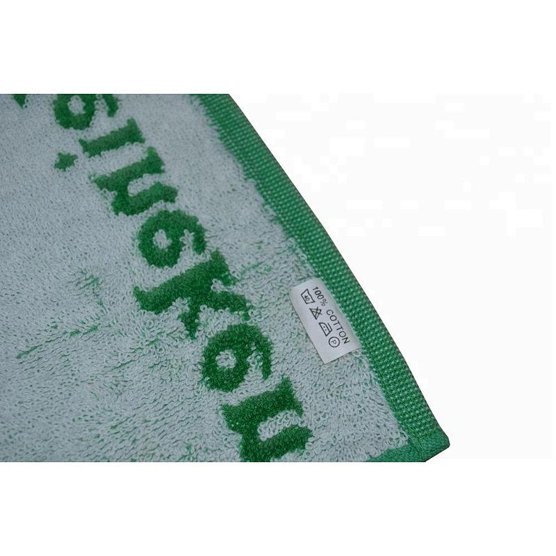 Beer promotion logo Jacquard terry bar towel cotton